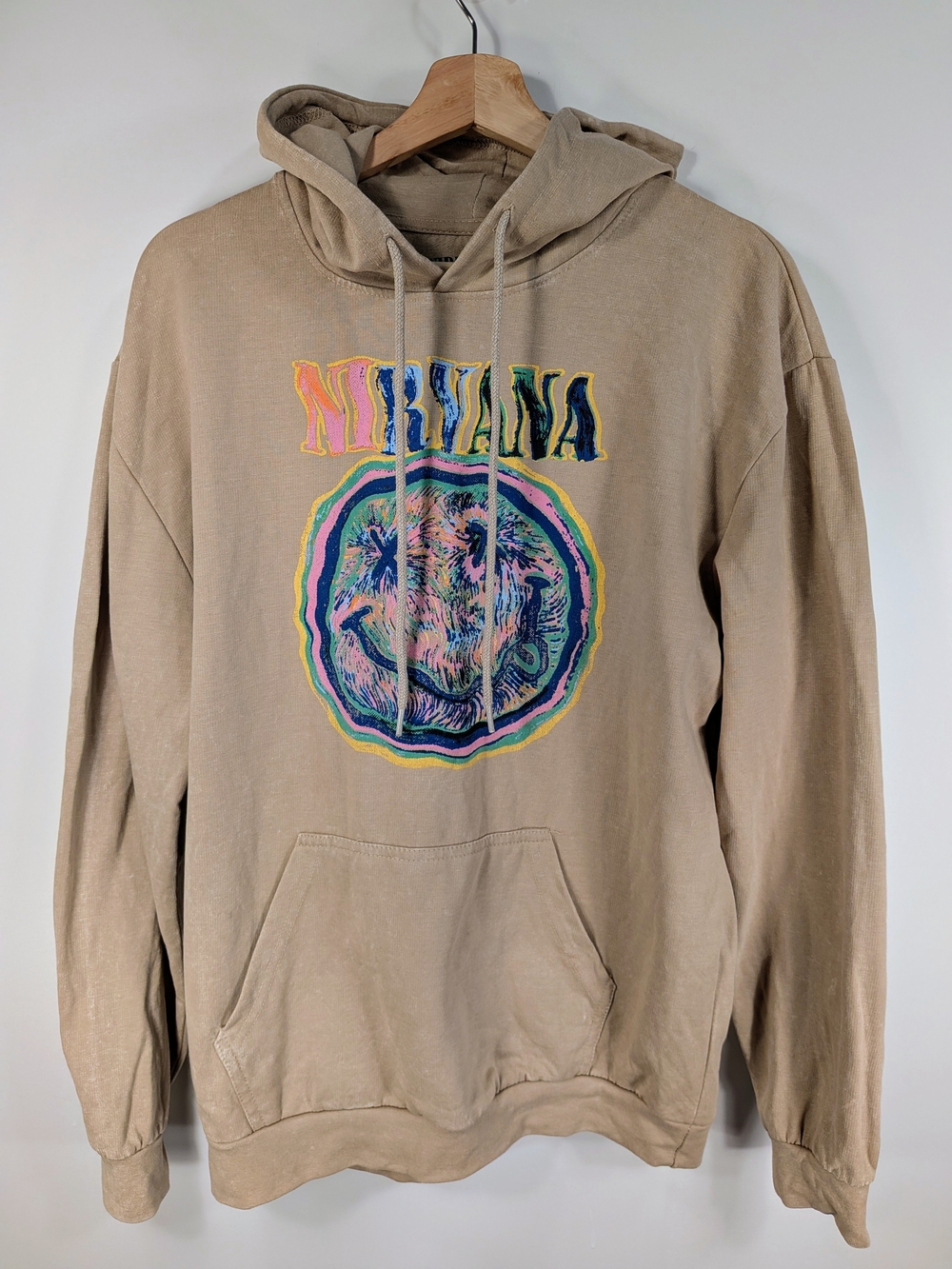 Nirvana Smiley Face Hoodie – Size L